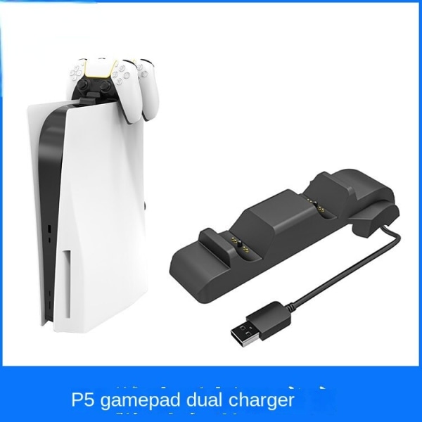 Ps5 Gamepad Dual-Seat Charger P5 Host upotettu kahva kaksoislaturi Ps5 Touch