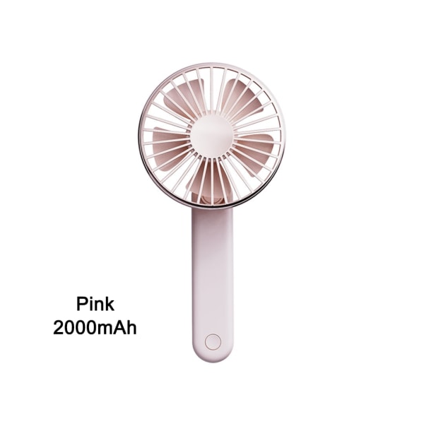 Youpin Qualitell Kannettava Tuuletin Mini Käsin Taitettava Kädessä pidettävä Tuuletin Ladattava Akku USB Matkalataus Pink 2000mah