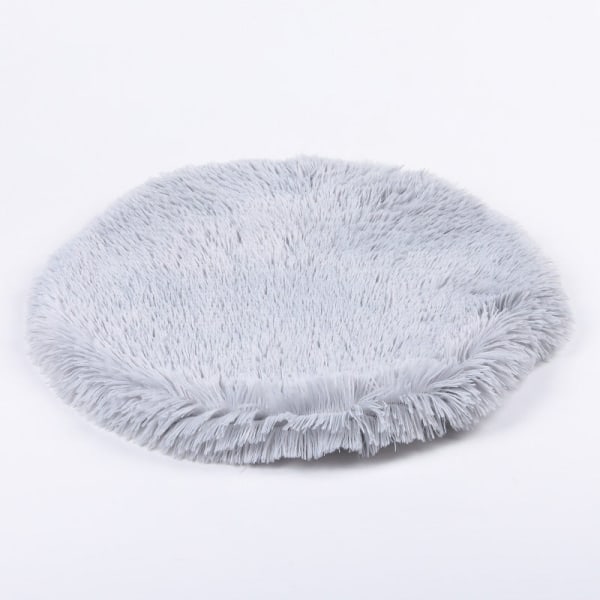 Tyyny Pehmo Pet Pad Kaksikerroksinen lemmikkipeitto Kultaisennoutajan koiranpeitto pyöreä Light gray 50*50cm