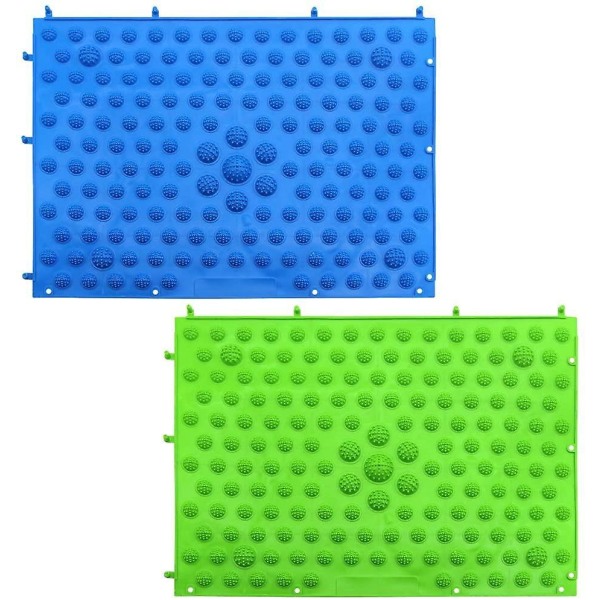 2 delar Akupressur Fot Lekmatta Plantar Zonterapi massageapparater