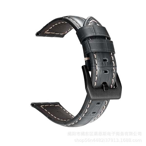 Klockarmband för Apple Watch iWatch Tillämpligt gränssnitt 42-44-45-49mm HW-Bamboo läder rymdgrå-Svart spänne- PNH
