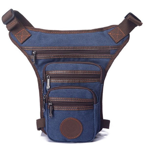 Män kvinnor Fanny Pack Midjeväska Canvas Shoulder Crossbody Mode Sport Ben Light brown