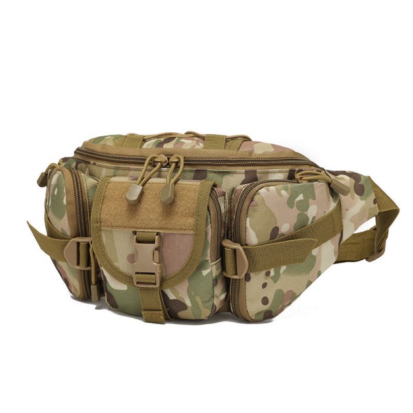 Mænd kvinder Fanny Pack taljetaske Multifunktionel bryst Mænds og kvinders Camouflage Trend Business Chicken Army Green Average size