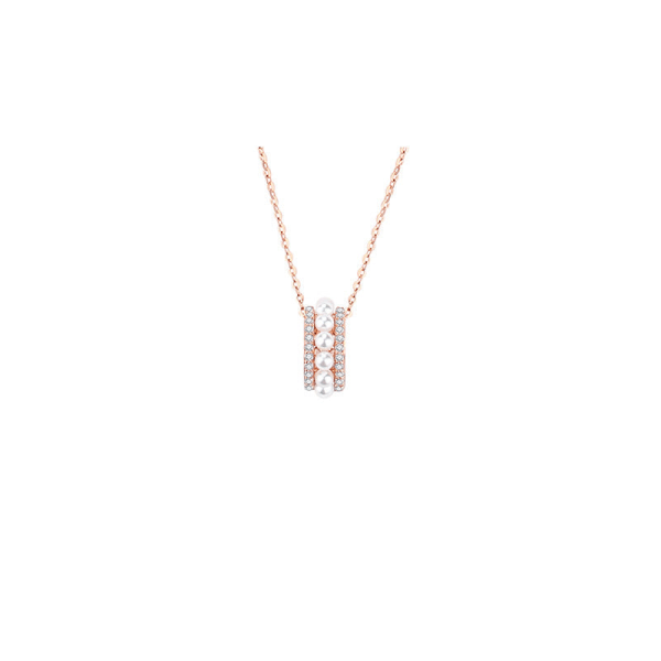 Kvinner Halskjede Kjede Choker Anheng Smykker Jenter Gave Perle S925 Sterling Sølv Geometrisk Rose Gold 925 silver