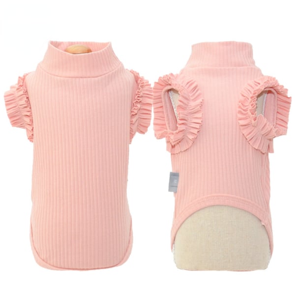 Kæledyrstøj Forår og sommer Nyt lille hunde-kattetøj Bichon Pomeranian Pink XL
