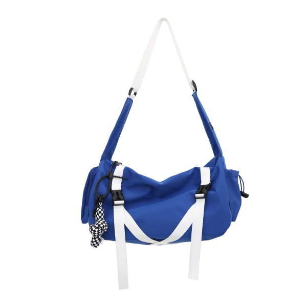 Messenger Bag for menn Utendørs Uformelt Motemerke Sport Crossbody Bag Blue without pendant 12-inch