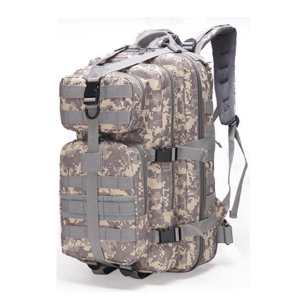 Dam tjej ryggsäck axelväska skolväska 3P Attack Tactical Outdoor Vattentät kamouflageväska 35L Sand number 28*25*50cm