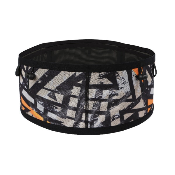 Fanny Pack juoksuhihna vyötärölaukun organizer Monitoiminen urheilu suuri kapasiteetti Black rich orange L