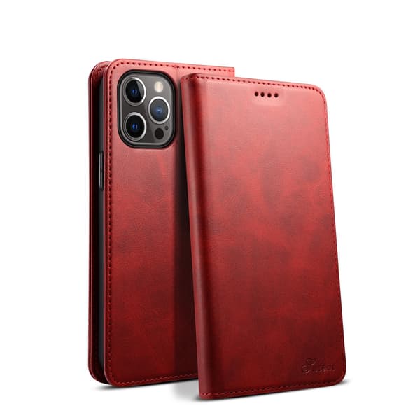 Kotelo iPhone 16 J01 punainen läppäkorttipidike