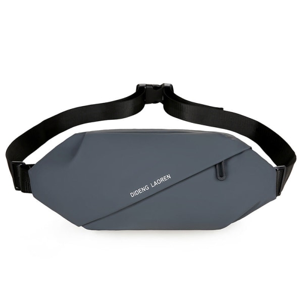 Menn kvinner Fanny Pack Midjeveske Mobiltelefon Herre Casual Fashion Sports Messenger Dark gray Average size