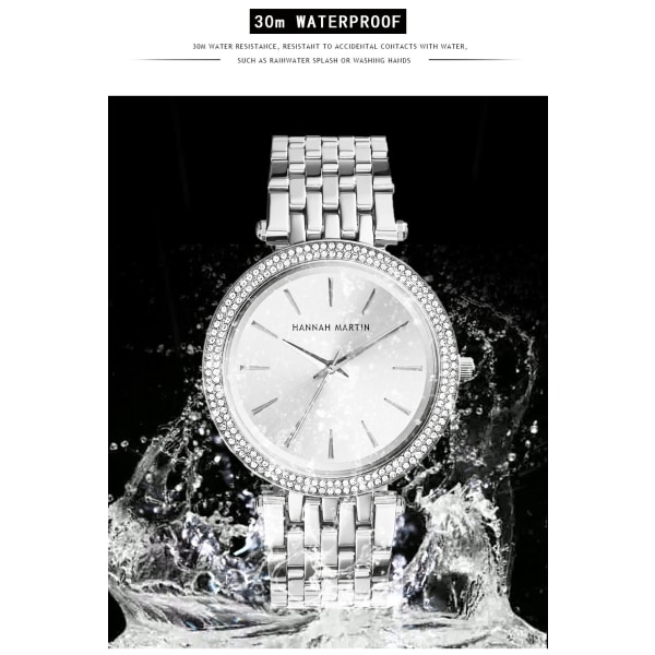 Naisten trendikäs Grace Watch Quartz Waterproof Watch hm-1185 Gold