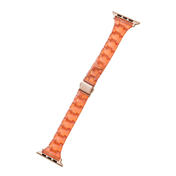 Klockarmband för Apple Watch iWatch 38/40/41 4 orange roséguldfärgat spänne
