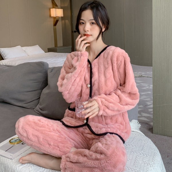 Naisten pakolliset pyjamat hyvät yöunet pink 3XL