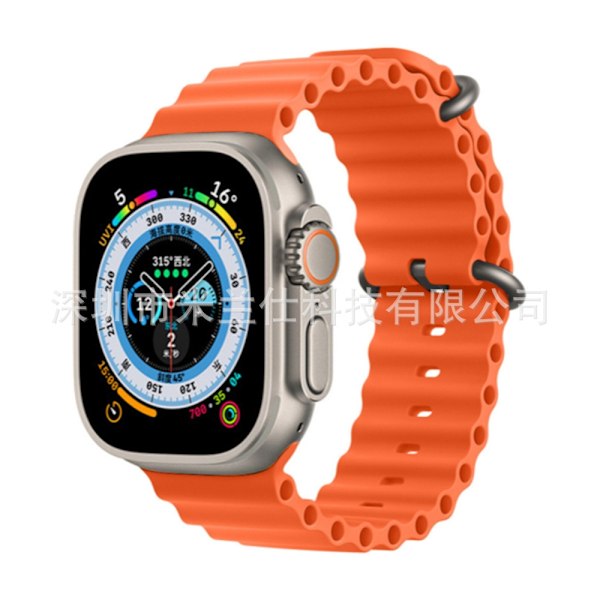 Urrem til Apple Watch iWatch 38/40/41/42mm-S10 fjeder spænde 9 orange