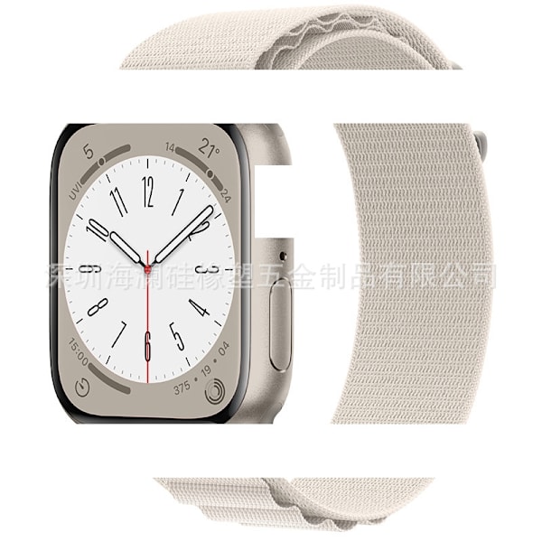 Klockarmband för Apple Watch iWatch 44/45/46/series1.2.3-42 Metallhuvud stjärnljusfärg