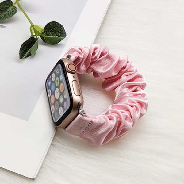 Klockarmband för Apple Watch iWatch 38/40/41mm W61-12 ljusrosa