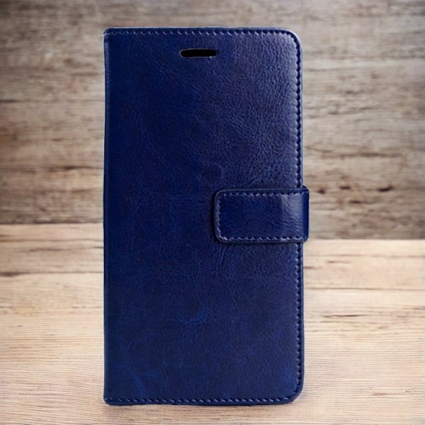 Etui til iPhone 16e tegnebogsmodel [safirblå] gratis lanyard flip læder fuld taske