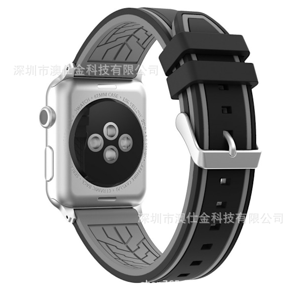 Urrem til Apple Watch iWatch 38/40/41/42 S10 Sort og grå