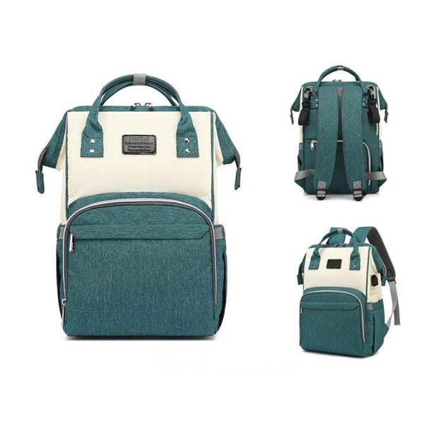 Pusletasker Mommy Bag Fashion Fashionmonger Multifunktionel rygsæk med stor kapacitet Oxford Cloth light gray