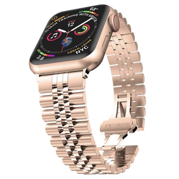 Klockarmband för Apple Watch iWatch 38/40/41/S10-42mm Roséguld