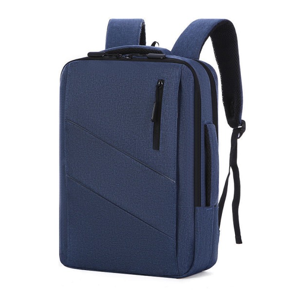 Rygsæk Bærbar Business Hånd med stor kapacitet Portable shoulder three-layer Blue