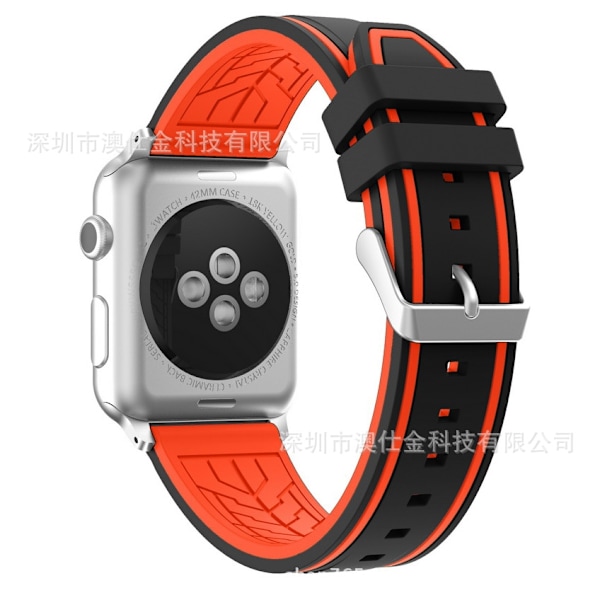 Urrem til Apple Watch iWatch 38/40/41/42 S10 Sort Orange