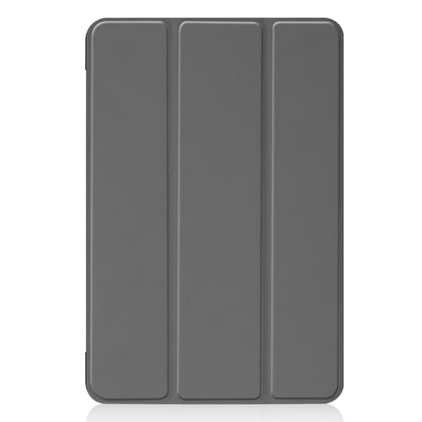 Stilig etui for iPad mini5/4 sølvgrå lær tri fold mini