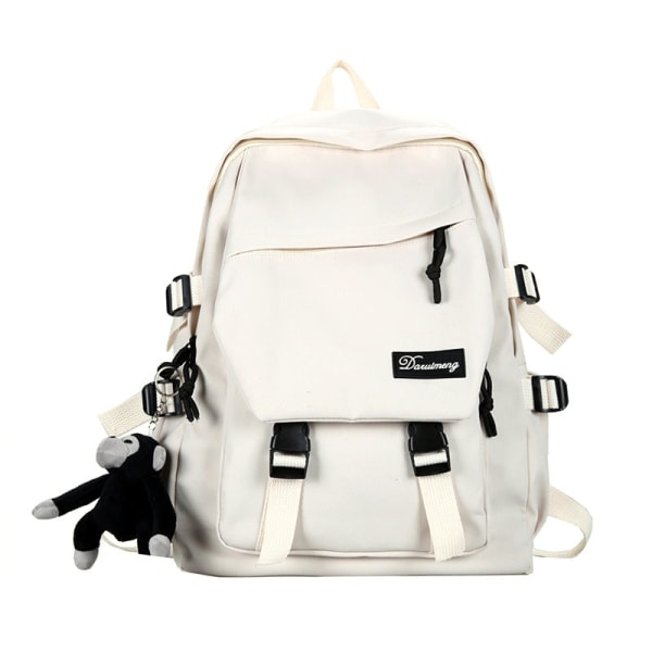 Kouluopiskelijareppu College Bookbag Matkalaukku Pariskunta Kapasiteetti Vapaa-ajan kannettava tietokone Black Single bag