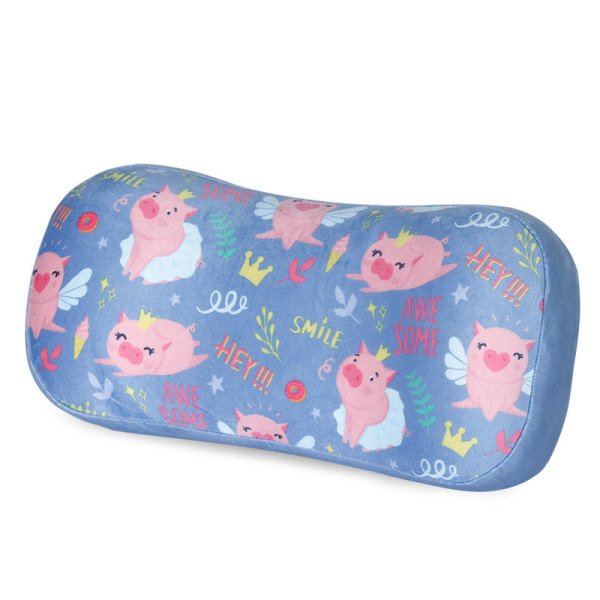 Mjuk bekväm resekudde Bärbar campingkudde med memory foam Happy Pig 42x20x9.5-13cm