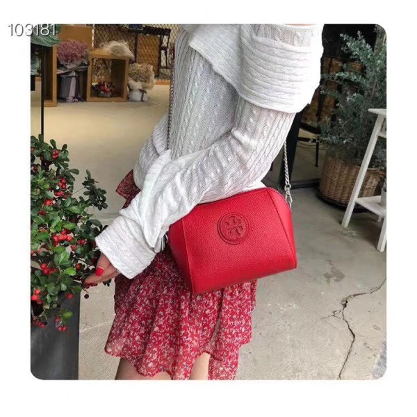 Kvinder læder håndtaske Shell Skuldertaske Dobbelt lynlås Kohud All-Match  Mini Crossbody taske Pink 8dcd | Pink | Fyndiq