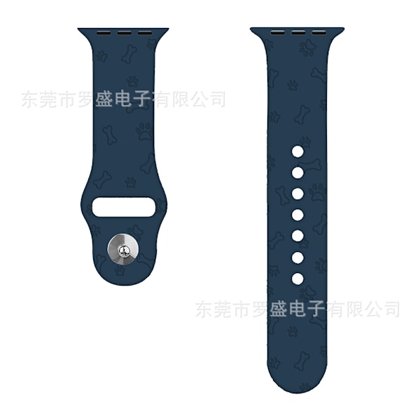 Klockarmband för Apple Watch iWatch 38/40/41MM standard hundtass mörkblå