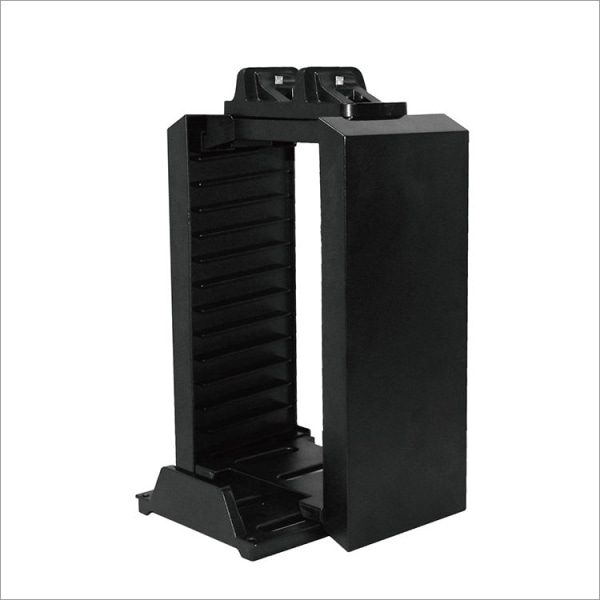 För PS4 Tre-i-ett Universal Game Optical Disk Cartridge Plate Rack Fast laddare Extruder Black