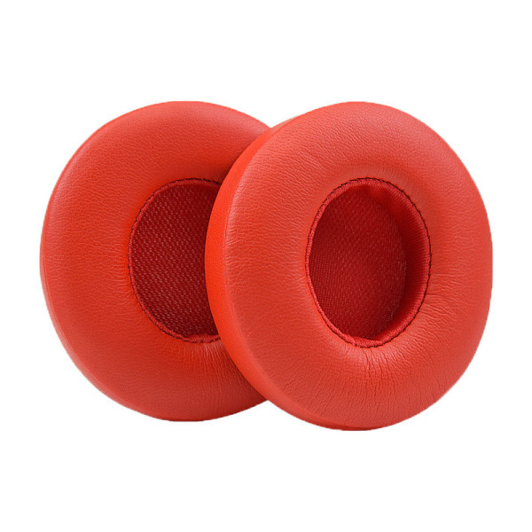 Ersättande öronkudde för Solo2 Solo3 Wireless Foam Cover Protein Skin Red