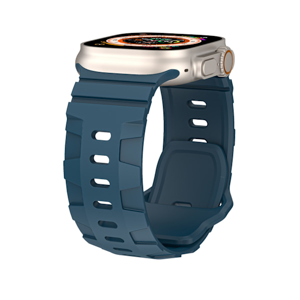 Urrem til Apple Watch iWatch 42/44/45/49mm Universal Bredere Version - Dybblå