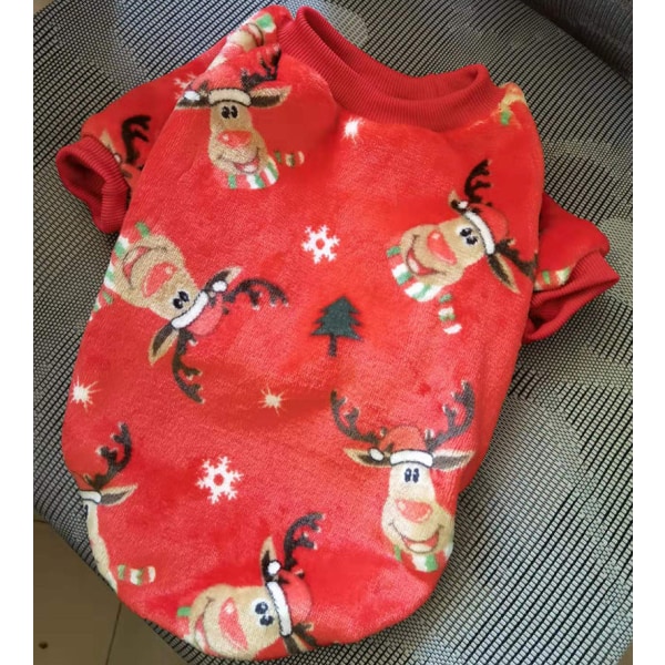 Lemmikkien vaatteet Keskikokoinen Koira Ranskanbulldogin pentu Koira Syksy Talvi Thermal Takki Multiple deer head s