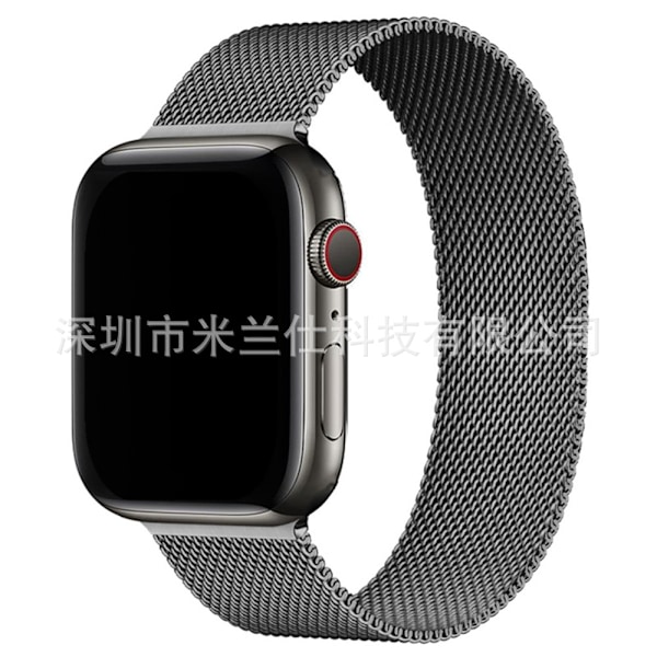 Urrem til Apple Watch iWatch 38/40/41/42mm-S10 15 Grafit