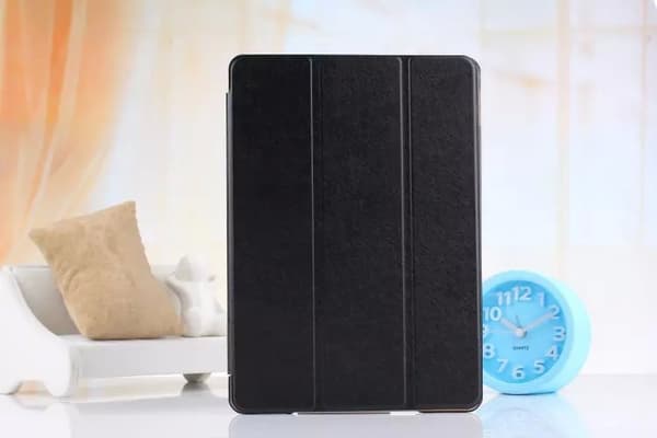 Stilig etui for iPad 2017 10.5\" Svart Silke Tekstur Lær Black