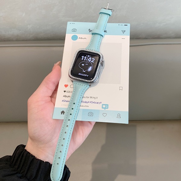 Klockarmband för Apple Watch iWatch 38/40/41mm universal färg mintblå