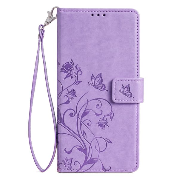 Etui til iPhone 16 Pro Max lilla stander pung