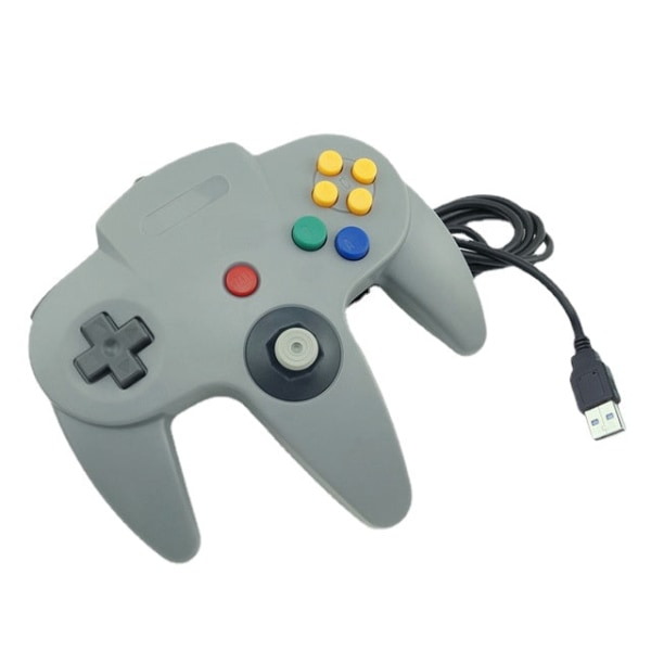 For Switch Spillkonsoll Håndtak N64 SNES Håndtak Klassisk Super Håndtak USB Håndtak Saturn Håndtak Blue