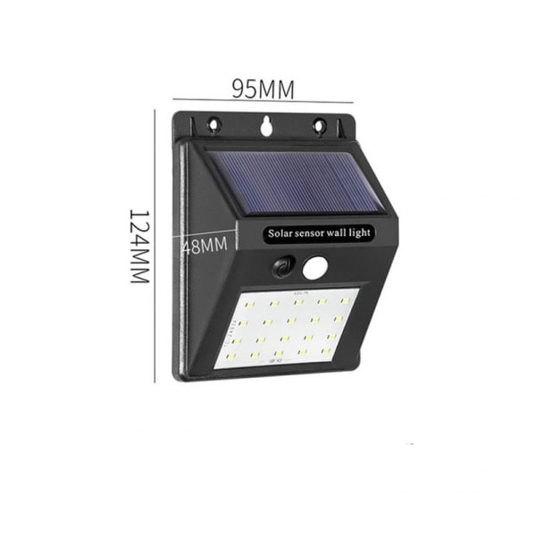 20/100/144 LEDs Solar Light Outdoor Solar Lamp Powered Solljus Vattentät PIR-rörelsesensor Gatubelysning för trädgårdsdekoration 100Led 4Pcs