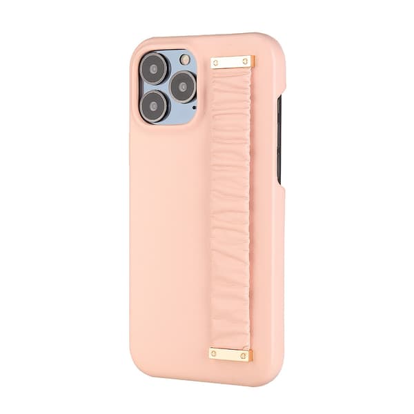 Etui til iPhone 14 6.1 rosa lærarmbånd