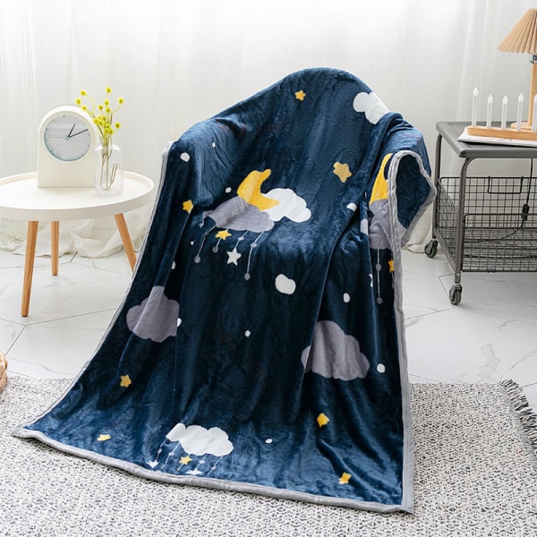 Tyndt lille tæppe flannel kontorbetræk Ben tæppe Enkelt Aircondition lur tæppe Coral Fleece Nebula 150*200cm
