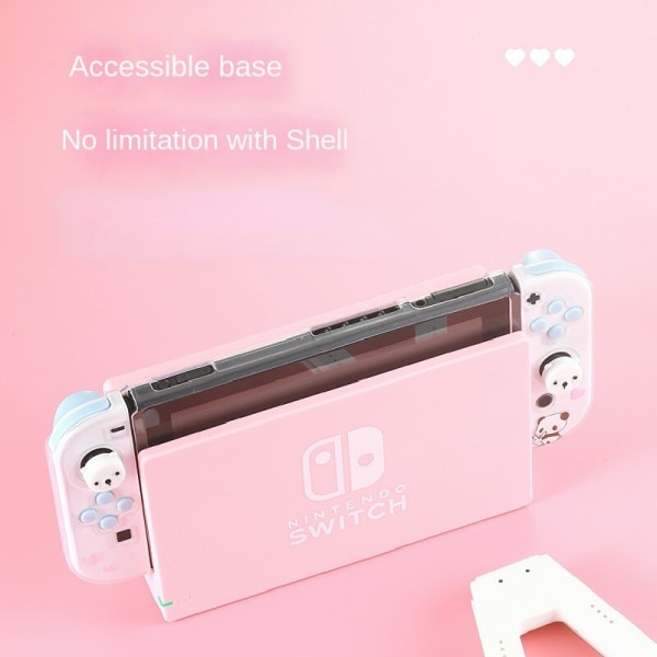 For bryterbeskyttelsesveske Gjennomsiktig TPU silikonetui Kirby Cute NS Soft Case Pluggbar base Corgi