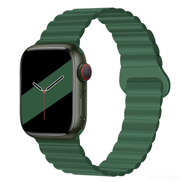 Kellon ranneke Apple Watch iWatch 38-41 S10/42mm armeijanvihreä