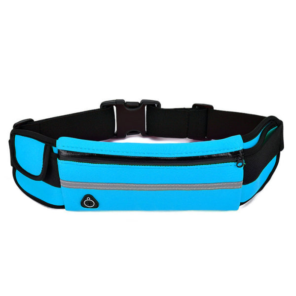 Miehet naiset Fanny Pack vyölaukku Harjoitus Juoksuvyö Marathon Juoksu Vedenpitävä Monitoiminen Henkilökohtainen matkapuhelin Black 6.5 inches