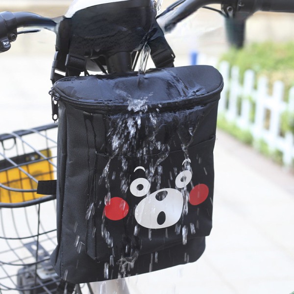 Elbil Hängväska Cykel Vattentät Buggy Bag Framväska Black Bear 9*20*26cm