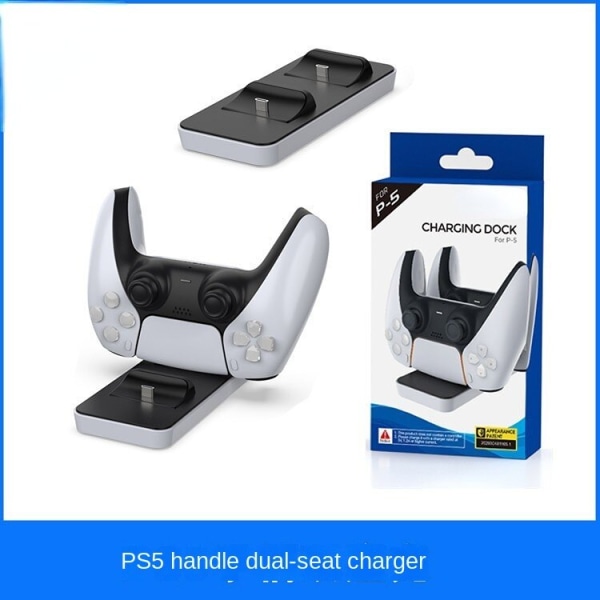 For PS5 GamePad ladebase P5 trådløst håndtak dobbeltseter lader Ps5 gamepad lader