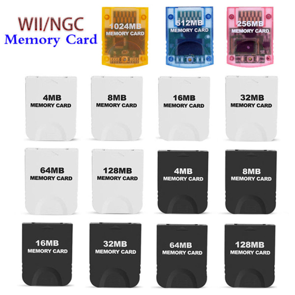 Wii Memory Card GC Memory Card GameCube GC Game Memory Card NGC Memory Card 128MB-Black