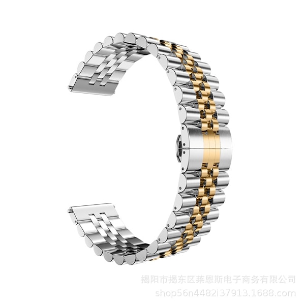 Kellon ranneke Apple Watch iWatch -kelloon, koko 38-40-41mm HW-Hopea ja Kulta Härän Sormus Viisi Helmeä